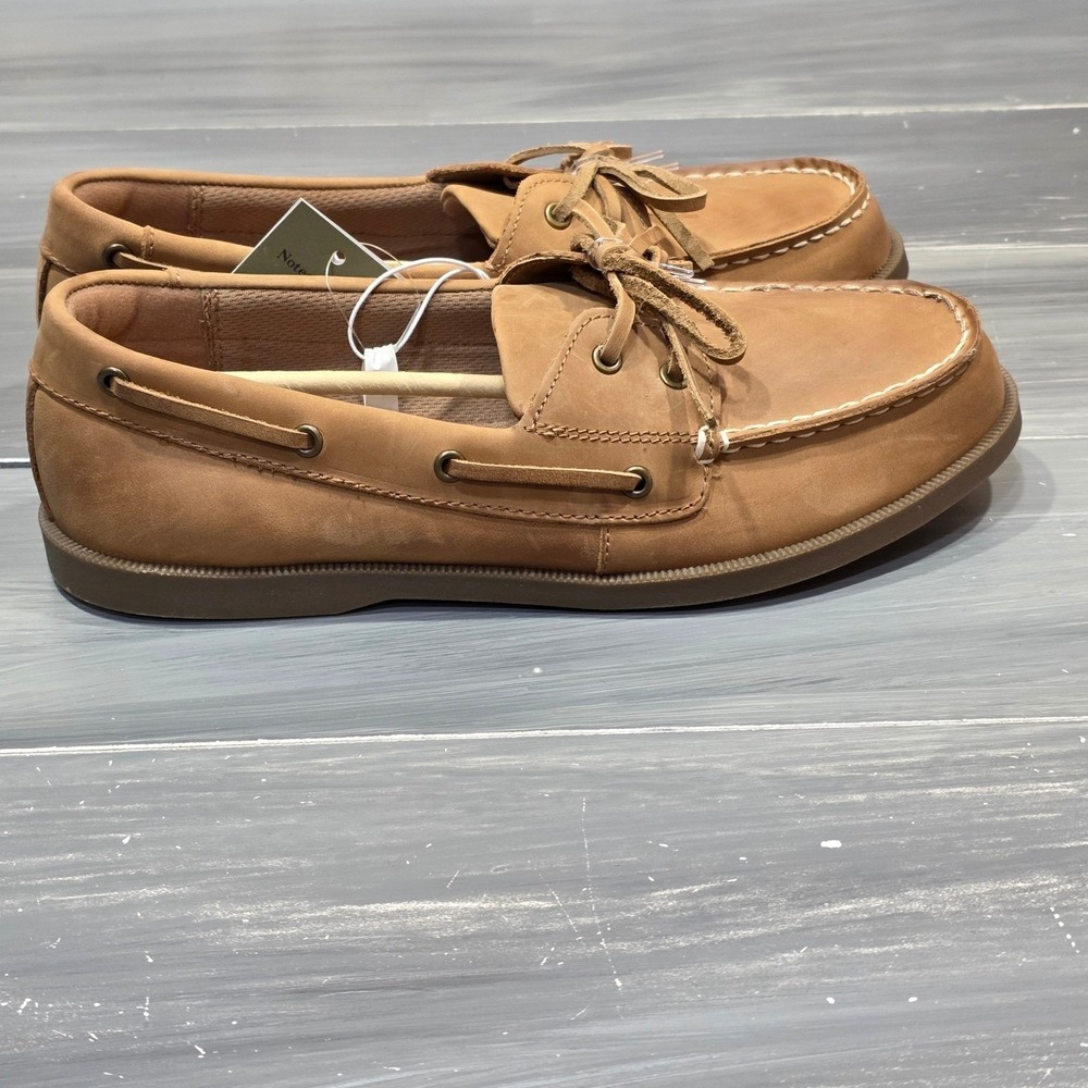 Goodfellow & Co Mens Leather Loafers Bennett Casuals Slip‎ On Size 12 Cognac - Picture 7 of 9